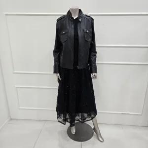 M1AKLJ2800BK 천연 양가죽 라이더 자켓JK