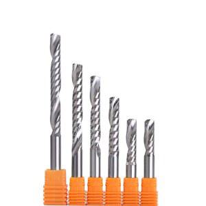 5개입 SHK 5MM 12MM 비트 공구 52MM 목공 커터 단일 조각 절삭 플루트 블레