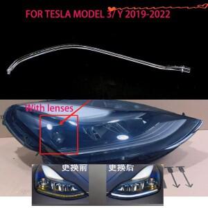 자동차 DRL 라이트 가이드 튜브 헤드 주간 러닝 천사 눈 TESLA 3 Y 2019-2022 용 스트립