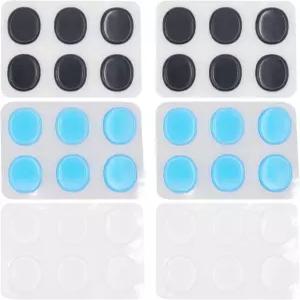 캐시비트 36Pcs 드럼 감쇠기 3가지 컬러 실리콘 젤 패드 스네어 톰 심벌즈용 소프트 소음기 음소거 톤