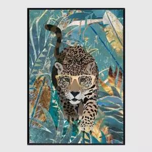 액자 Curious jaguar in the rainforest A2사이즈 그림액자 거실액자