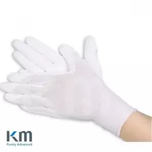 손바닥 크린룸 장갑 나일론 10켤레입 코팅 KM PALM PU 실험실