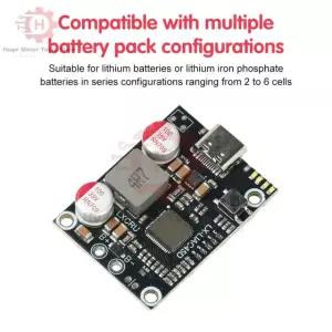 2-6S PD DIY 파워 뱅크 모듈 고속 충전 45W QC 호환 리튬 배터리 야외 에너지 45W