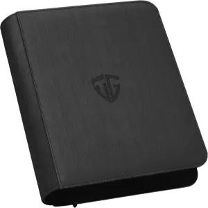 TCGUARD 탑로더 바인더 트레이딩 카드 또는 스포츠 3인치 x 4인치 하드 홀더용 112개의 포켓 4개 보유 블랙