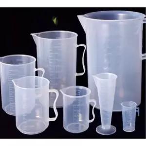 250/500/1000/2000ml 플라스틱 계량컵 투명 눈금 표시 뚜껑 손잡이가 있는 100ml without handle
