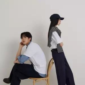 빈폴 멘 헤리티지클럽 라운드넥 반소매 티셔츠 화이트 BC6242C421 C