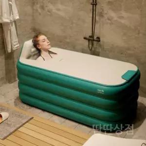 성인접이식욕조 목욕통 욕실 1인 에어 욕조 반신 가정용사우나 성인용 간이 대형 이동