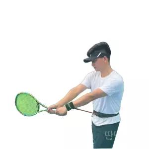 테니스교정기밴드 트레이닝 지지대 스포츠 보호대 댐퍼 훈련 트레이너 연습 손목 라켓 그립