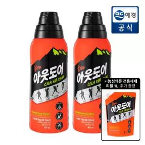 울샴푸 [운동복세탁] 아웃도어 본품 800ml x 2개 (+ 리필 1L 증정)