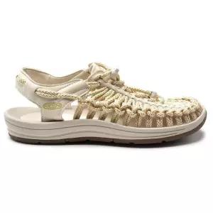 KEEN 여성용 Uneek Slice 페이드 W 샌들, 골드/자작나무 158367