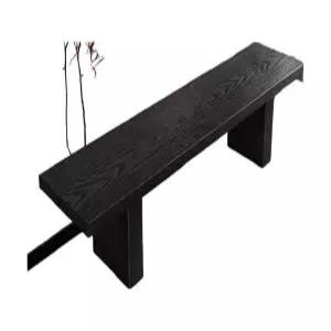 엔틱 원목 목재 블랙 카페 벤치 클래식 의자 100x35x45cm 대기