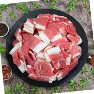 국내산 앞다리살 미전지 3mm 제육 1kg 업소용 대용량 식자재