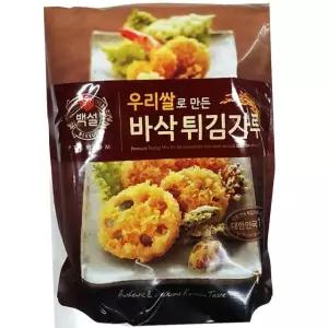 백설 우리쌀 튀김가루 1K 10개 쌀튀김가루업소 글루텐프리튀김 국산쌀튀김가루