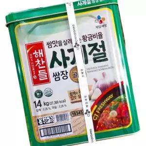 CJ프레시웨이 해찬들 사계절 쌈장 14k 업소용 대용량