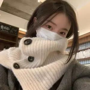 BAZE 니트 넥워머 머플러 케이프 겨울 방한 보온 골지 목도리 목토시