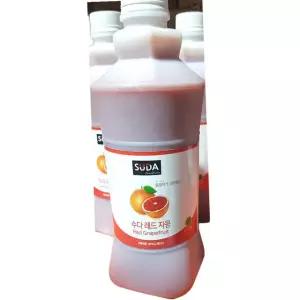 수다 레드자몽 에이드 베이스 1.5L 6개 카페 음료 시럽