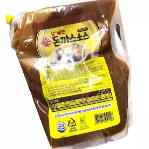 오뚜기 돈까스 소스 스파우트팩 2kg 업소용 대용량 레스토랑