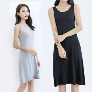 [하프클럽/]이쁘다요 민소매 꾸안꾸 데일리 드레스 라인 이너 원피스 나시
