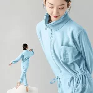 발레벨벳땀복 무용 우주복 연습 벨벳 댄스 연습복 전신 훈련 워머 운동복 실내복 워밍업