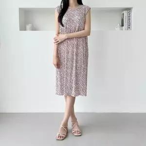 [하프클럽/]이쁘다요 스 주름치마 민소매 여름 여자 원피스