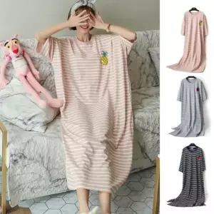 [하프클럽/]이쁘다요 귀여운 단가라 홈웨어 반팔 루즈핏 원피스 라운드 여