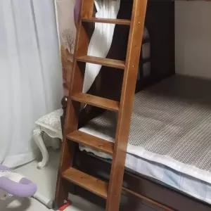 2m 이층침대 사다리 원룸 이동식 철제 상세 프레임 벙커침대