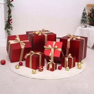 크리스마스선물상자 창 박스 빈 세트 오픈 인테리어 연말 모형 소품 행사용 장식용 장식 쇼핑몰