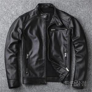 오토바이라이더자켓 코트 바이커 바이크 잠바 통기성 점퍼 남성 소가죽 자켓 상의 사계절 가죽