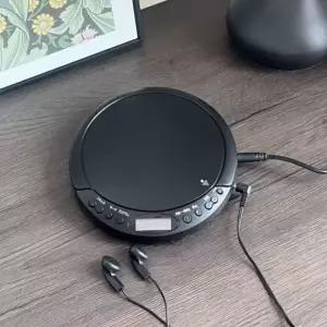 미니CD플레이어 LCD 화면 디스플레이 플레이어 포트 블루투스 워크맨 USB CD 기능 블랙