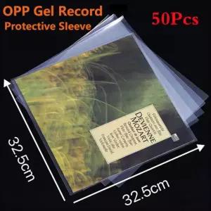 턴테이블 50PCS OPP 레코드 LP 32CM 비닐 가방 커버 플레이어 32 12 3C 50PCS 옵션 1