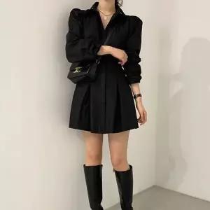 [하프클럽/]이쁘다요 데일리 원피스 미니 세련 카라 데님