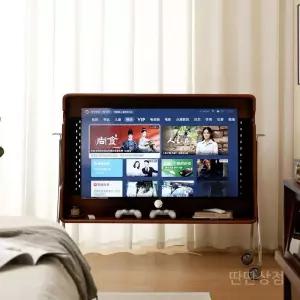 이젤형tv거치대 이동식 이젤형 원목 캐비닛 스탠드 티비거치대 브라켓 모니터 tv스탠드