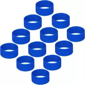 YOKIVE 12개 승화 텀블러 홀더 링 밴드 내열성 탄성 실리콘 액세서리 20온스 스키니 블랭크 컵(파란색