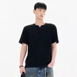 체이스컬트 HC24 넥변형 반팔 티셔츠 (M-3XL)빅사이즈 넥변형 티셔츠 FBZK5807C03