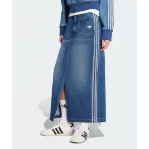 매장정품 아디다스 ADIDAS 3-스트라이프 데님 롱 스커트 - 인디고데님 JW2658 712193