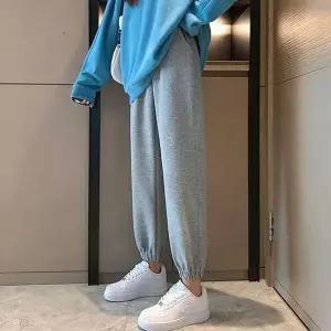 [하프클럽/]여성 무지 베이직 겨울 기모 조거팬츠 추리닝바지 2색