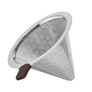 CHEMEX HARIO V60용 필터 커피 파인 스틸 듀얼 스테인리스 가능한 메쉬 재사용