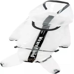 프레티줌 방수 반사 반려견 레인코트 전신 커버 XL 뒷 길이 41.5cm 경량 후드 반려동물 레인웨어 야외용