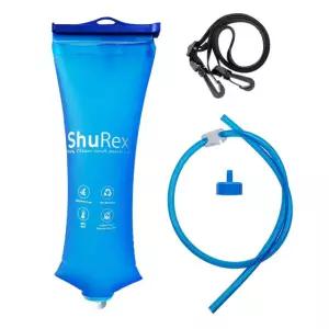 물 여과 시스템 생존용 필터 빨대용 슈렉스 3L 중력 공급 물주머니 LifeStraw 및 기타 빨대와 호환 접이식 BPA 프리(3L) 3L