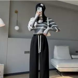 [하프클럽/]골덴 팬츠 와이드 일자 코듀로이 기모 여성 바지 기모