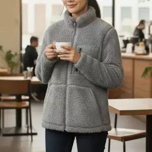 [하프클럽/]남녀 포켓 기모 집업 후리스 점퍼 1P 편한 아우터