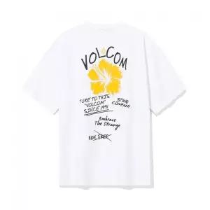 매장정품 VOLCOM 히비스커스 오버핏 반팔티(화이트)