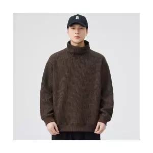 엘럽 남성용 폴라 니트 가을 풀오버 대학생 빈티지 맨투맨 커플 박템3