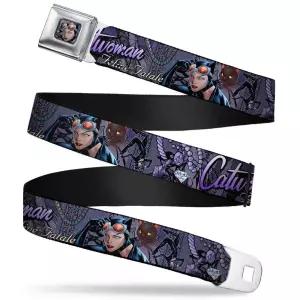버클다운 안전벨트 - CATWOMAN-NINE LIVES OF A FELINE FATALE Pose2/Jewelry/Black Cat Purples - 1.0