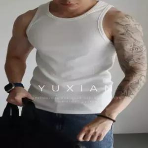 엘럽 남자 면 여름용 고탄력 스포츠 조끼 실켓 쿨링 런닝 박템2