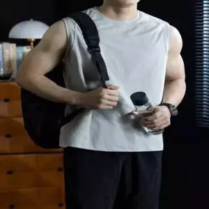엘럽 남친 조끼 아웃도어 속건성 러닝 얇고 통기성 민소매 나시 박템1