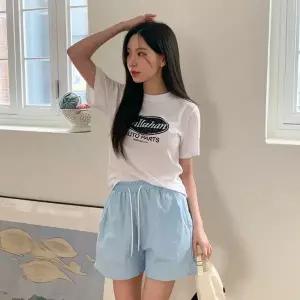 [하프클럽/]여성 베이직 허리밴드 코지 바스락 반바지 팬츠 쇼츠