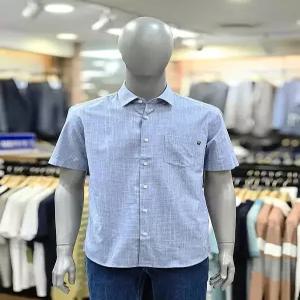 세이브존04 기본에리 세미일자 네이비셔츠 LPA3A553