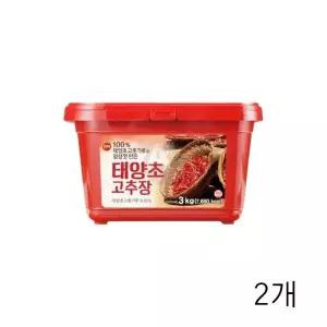 [하프클럽/]WL 진미 태양초 고추장 3kg X 2개 대용량 한식용 업소용식자재 매