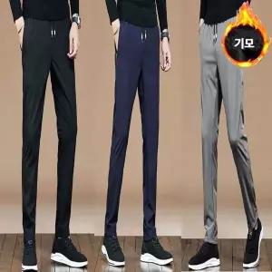 [하프클럽/]겨울 남자 내복이 기모바지 필요없는 허리밴딩 따뜻한